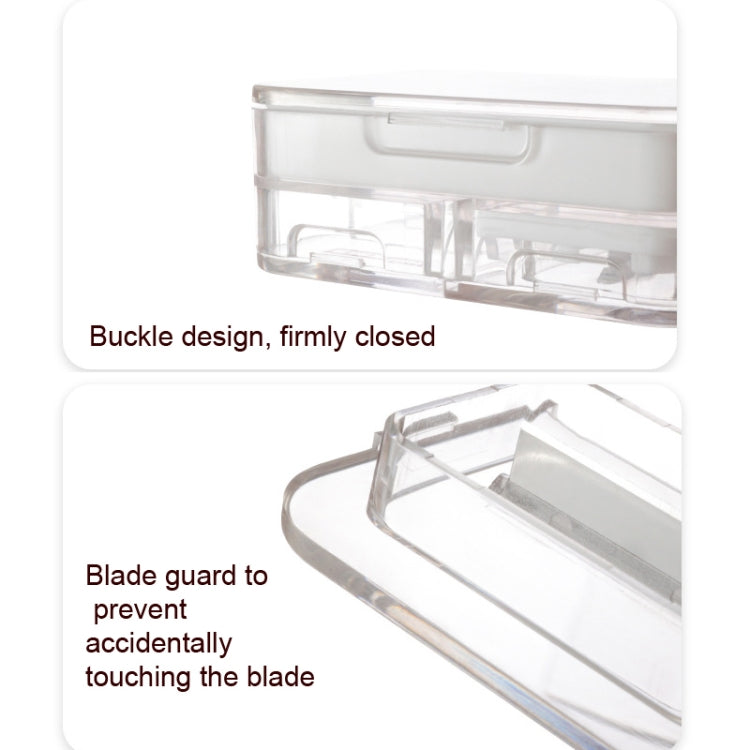 Imakara Mini Square Portable Sealed Medicine Cutter Dispenser Box