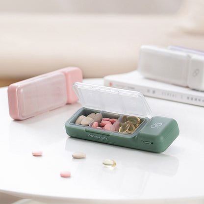 TR017 Portable Medicine Cutter Portable Mini 7 Days Sealed Separate Medicine Box