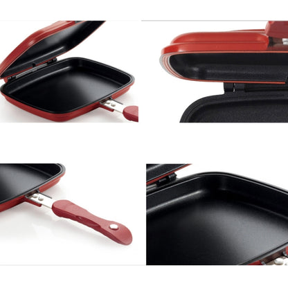 Household Pan Double Side Grill Fry Pan Cookware Double Face Pan, 28cm, 32cm