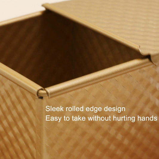 Square Toast Box Non-Stick Water Cube Toast Mold, Style:, 8832 8x7.5x6.5cm Ripple Gold, 8759 11.8x11x10.3cm No Ripple Gold, 8772 8x7.5x6.5cm No Ripple Gold, 8765 11.8x11x10.3cm Ripple Gold