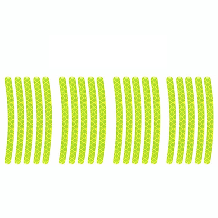 10pcs /Set Car Wheel Reflective Stickers 3D Personal Decoration Tire Warning Stickers