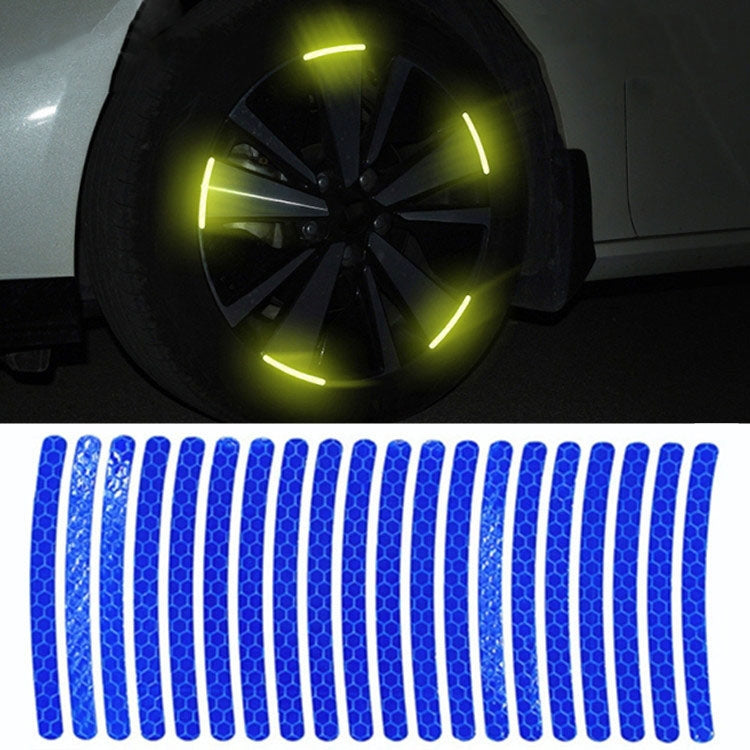 10pcs /Set Car Wheel Reflective Stickers 3D Personal Decoration Tire Warning Stickers