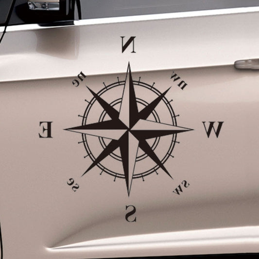 D-336 Car Compass Graphic Sticker Hood Car Body Universal Sticker, D-336