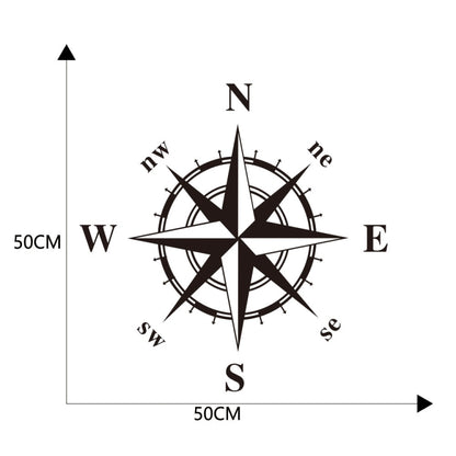 D-336 Car Compass Graphic Sticker Hood Car Body Universal Sticker, D-336