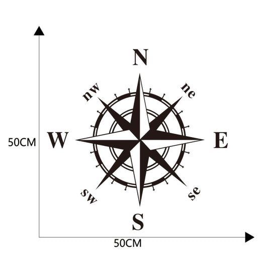 D-336 Car Compass Graphic Sticker Hood Car Body Universal Sticker, D-336