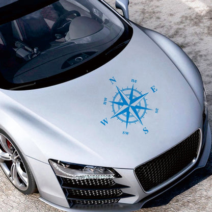 D-336 Car Compass Graphic Sticker Hood Car Body Universal Sticker, D-336