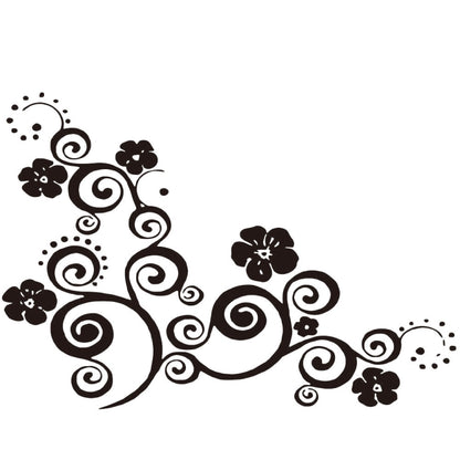 D-908 Summer Flower Totem PVC Car Hood Sticker, D-908