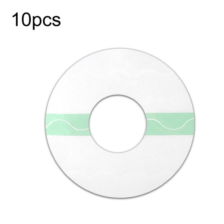 10 PCS Fixed Small Sensor TPU Transparent Adhesive Patch, Round, Oval