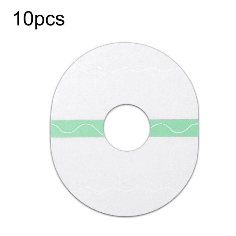 10 PCS Fixed Small Sensor TPU Transparent Adhesive Patch, Round, Oval
