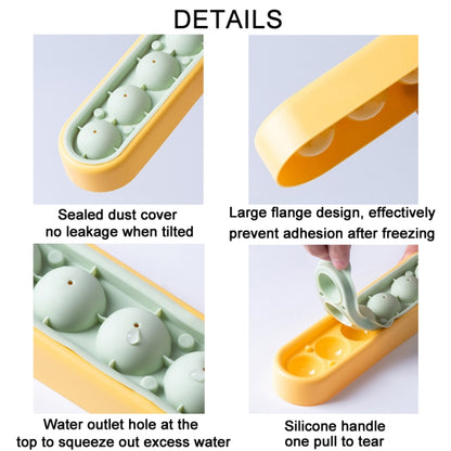 Homemade Quick Frozen Ice Cube Storage Silicone Mold, Yellow Green, Gray Yellow