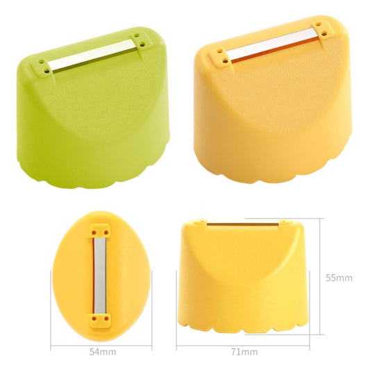 Kitchen Splash Resistant Stainless Steel Home Fruit Peeler, 5PCS Lemon Yellow, 5PCS Apple Green