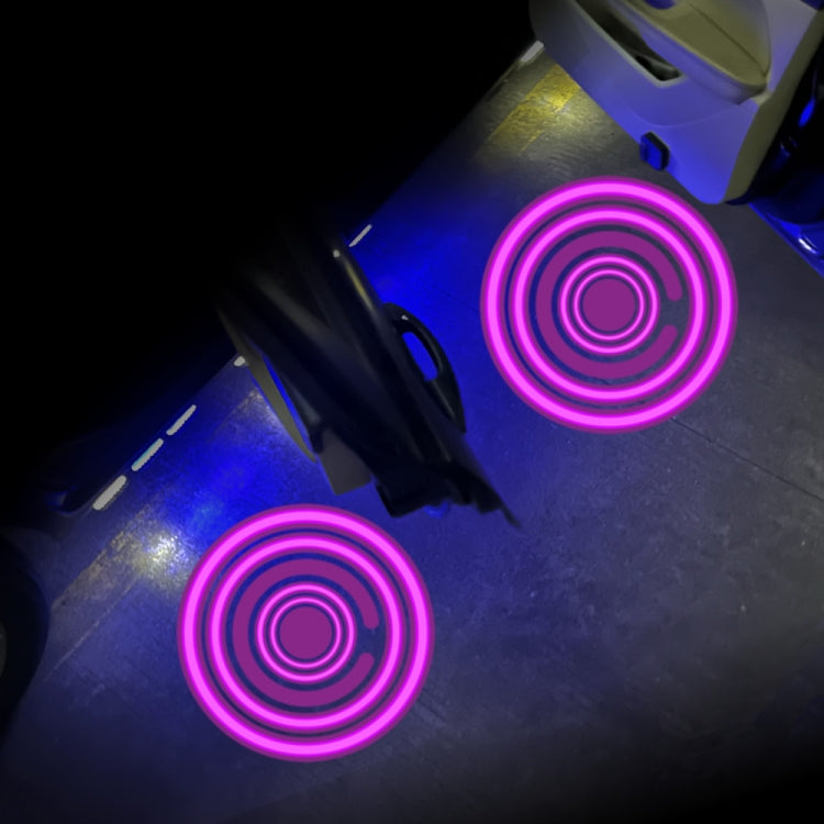 LED Infrared Induction Car Door Welcome Light Night Projection Ambient Light, Energy Circle (Blue), Energy Circle (White), Energy Circle (Yellow), Cat Claw (Yellow), Radish (Yellow), Drink (Yellow), Drink (Purple), Honor (Yellow), Honor (Purple)�������...