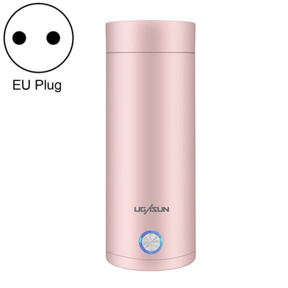UGASUN Travel Portable Mini Electric Heated Water Cup, UK Plug (White), EU Plug (Withe), US Plug (White), UK Plug (Pink), EU Plug (Pink), US Plug (Pink)