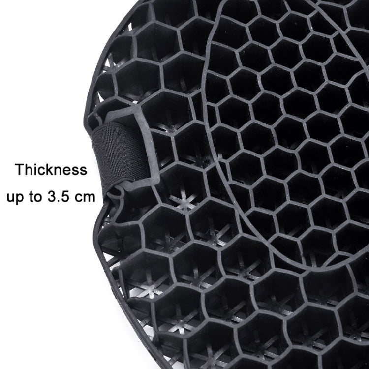 Shock-Absorbing Breathable Honeycomb Motorcycle Seat Cushion, PE Bag+Mesh Cover, PE Bag Package