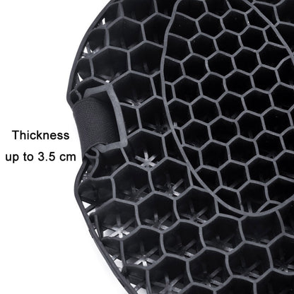 Shock-Absorbing Breathable Honeycomb Motorcycle Seat Cushion, PE Bag+Mesh Cover, PE Bag Package