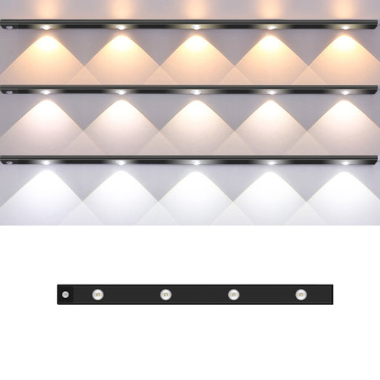 Ultra-thin Smart LED Human Body Sensor Light Bar, Length: 60cm(Space Silver), 60cm
