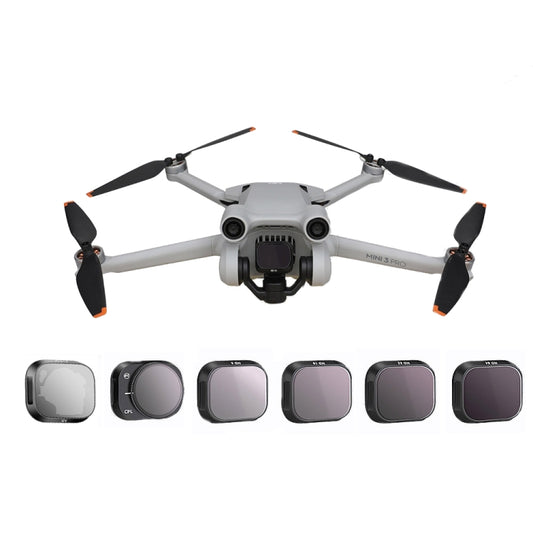 ملحقات فلتر RCSTQ المصنوعة من سبائك الألومنيوم القابلة للتعديل لـ DJI Mini 3 Pro، الطراز: UV+CPL+ND8+ND16+ND32+ND64 6 في 1، CPL، ND8، ND16، ND32، ND64، مجموعة 4 في 1، مجموعة 6 في 1