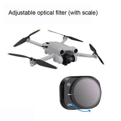 RCSTQ Aluminum Alloy Adjustable Filter Accessories for DJI Mini 3 Pro,Style: UV+CPL+ND8+ND16+ND32+ND64 6 In 1, CPL, ND8, ND16, ND32, ND64, 4 In 1 Set, 6 In 1 Set
