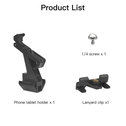 حامل هاتف وجهاز لوحي للتحكم عن بعد RCSTQ لطائرة DJI Mavic 3/Mini 2/Mini 3 Pro، الطراز: مشبك فقط، مع حبل سميك