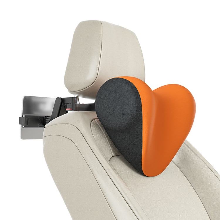 A09 Car Seat Headrest Memory Foam Comfortable Neck Pillow, Style:, Without Stand (Pink), With Stand (Black), Without Stand (Coffee), With Stand  (White), Without Stand (Blue), With Stand  (Orange), Without Stand (Gray), With Stand  (Pink)��������������...