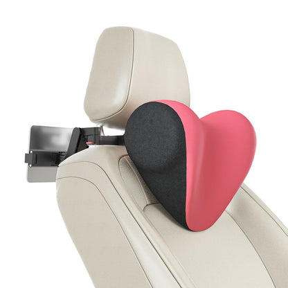 A09 Car Seat Headrest Memory Foam Comfortable Neck Pillow, Style:, Without Stand (Pink), With Stand (Black), Without Stand (Coffee), With Stand  (White), Without Stand (Blue), With Stand  (Orange), Without Stand (Gray), With Stand  (Pink)��������������...