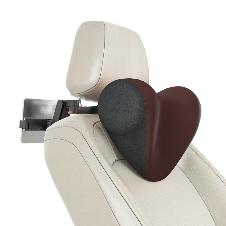 A09 Car Seat Headrest Memory Foam Comfortable Neck Pillow, Style:, Without Stand (Pink), With Stand (Black), Without Stand (Coffee), With Stand  (White), Without Stand (Blue), With Stand  (Orange), Without Stand (Gray), With Stand  (Pink)��������������...