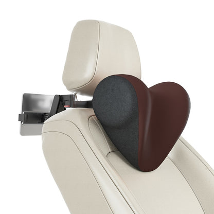 A09 Car Seat Headrest Memory Foam Comfortable Neck Pillow, Style:, Without Stand (Pink), With Stand (Black), Without Stand (Coffee), With Stand  (White), Without Stand (Blue), With Stand  (Orange), Without Stand (Gray), With Stand  (Pink)��������������...