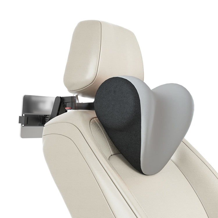 A09 Car Seat Headrest Memory Foam Comfortable Neck Pillow, Style:, Without Stand (Pink), With Stand (Black), Without Stand (Coffee), With Stand  (White), Without Stand (Blue), With Stand  (Orange), Without Stand (Gray), With Stand  (Pink)��������������...
