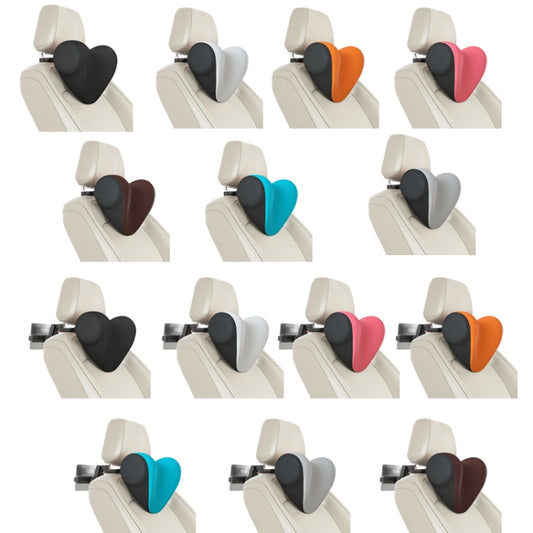A09 Car Seat Headrest Memory Foam Comfortable Neck Pillow, Style:, Without Stand (Pink), With Stand (Black), Without Stand (Coffee), With Stand  (White), Without Stand (Blue), With Stand  (Orange), Without Stand (Gray), With Stand  (Pink)��������������...