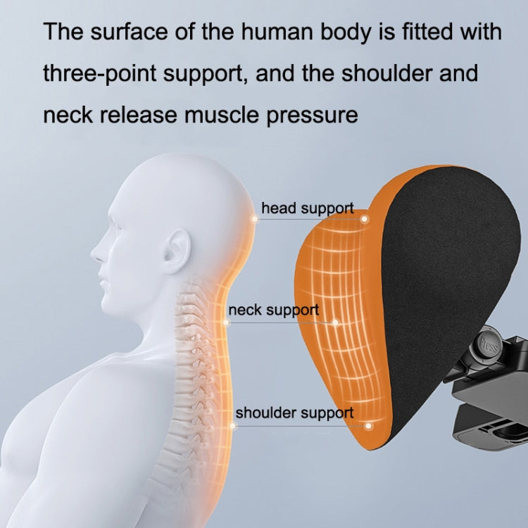 A09 Car Seat Headrest Memory Foam Comfortable Neck Pillow, Style:, Without Stand (Pink), With Stand (Black), Without Stand (Coffee), With Stand  (White), Without Stand (Blue), With Stand  (Orange), Without Stand (Gray), With Stand  (Pink)��������������...