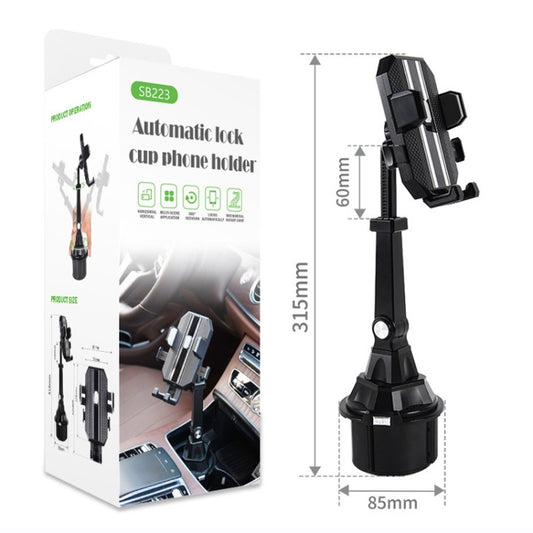 Central Control Cup Holder Adjustable Length Mobile Phone Bracket Car Navigation Bracket, Central Control Cup Holder