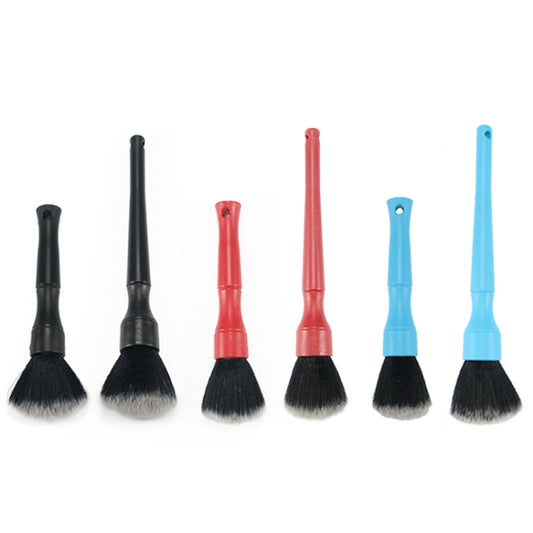 Car Details Soft Bristle Interior Brush Crevice Cleaning Brush, Style:, Short Black Handle, Long Black Handle, Short Red Handle, Long Red Handle, Short Blue Handle, Long Blue Handle