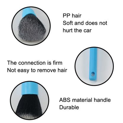 Car Details Soft Bristle Interior Brush Crevice Cleaning Brush, Style:, Short Black Handle, Long Black Handle, Short Red Handle, Long Red Handle, Short Blue Handle, Long Blue Handle