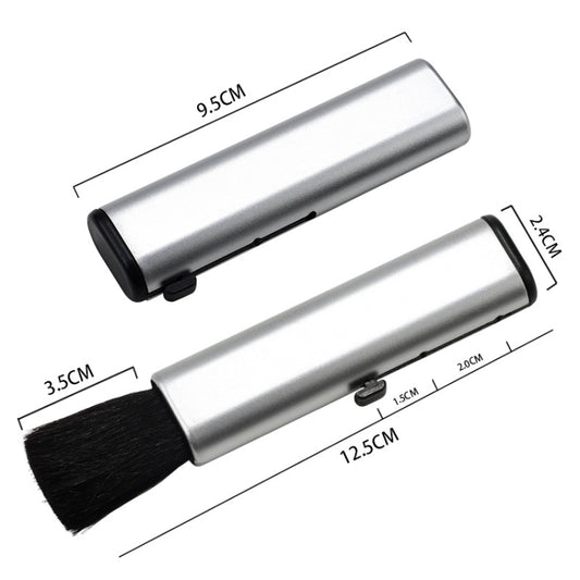 10 PCS Car Air Conditioner Air Outlet Telescopic Cleaning Brush, 10PCS+Black, 10PCS+Silver