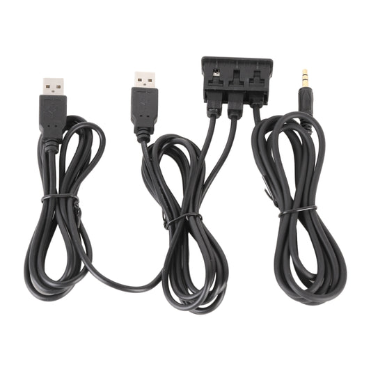 مقعد شحن عالمي للسيارة، واجهة USB + Type-C + AUX، USB + Type-C + AUX