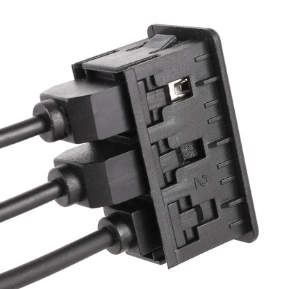 مقعد شحن عالمي للسيارة، واجهة USB + Type-C + AUX، USB + Type-C + AUX