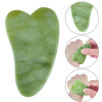 7PCS/Set Facial Tendon Stick Facial Scraping Board Meridian Acupuncture Pen, Green, Pink, Amber