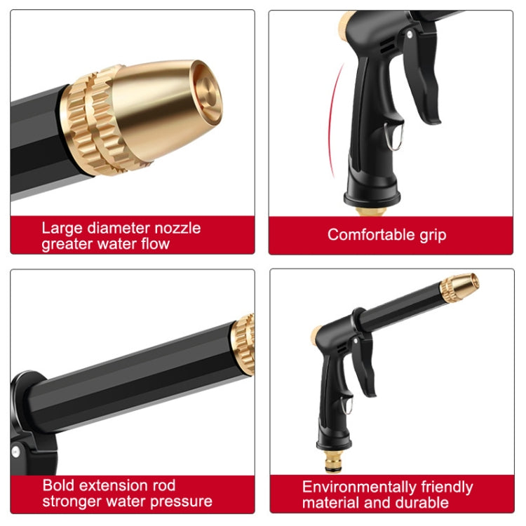 High Pressure Car Wash Hose Telescopic Watering Sprinkler, Style:, H2+3 Connector+5m Tube, H2+3 Connector+10m Tube, H2+3 Connector+10m Tube+Foam Pot, H2+3 Connector+15m Tube, H2+3 Connector+15m Tube+Foam Pot, H2+3 Connector+20m Tube��������������������...