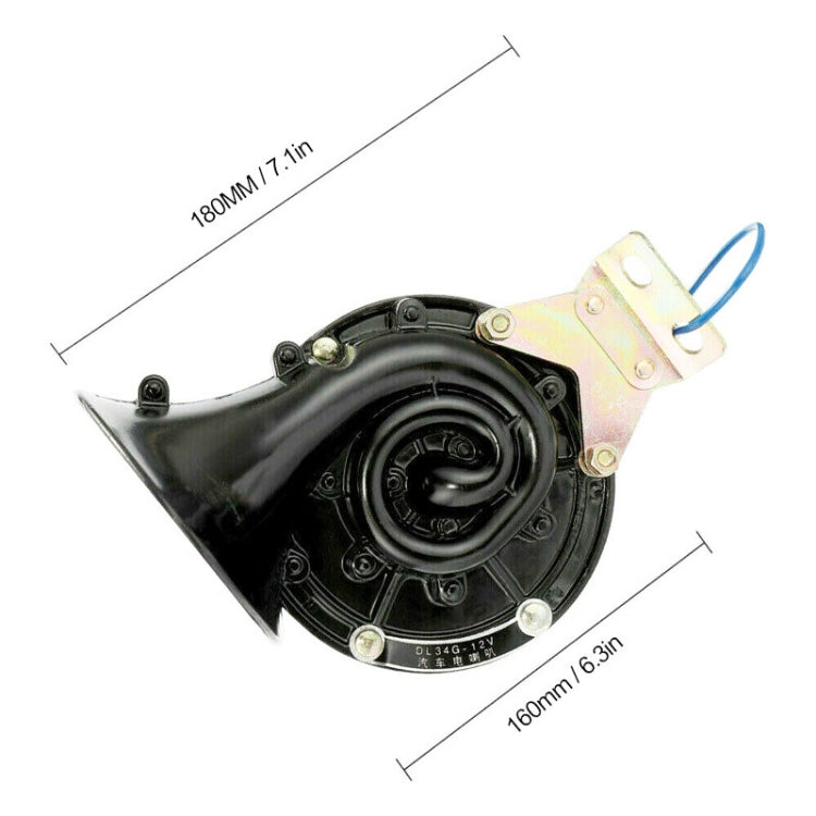 DL34G 300DB Car Monophonic Snail Air Horn, 12V, 24V