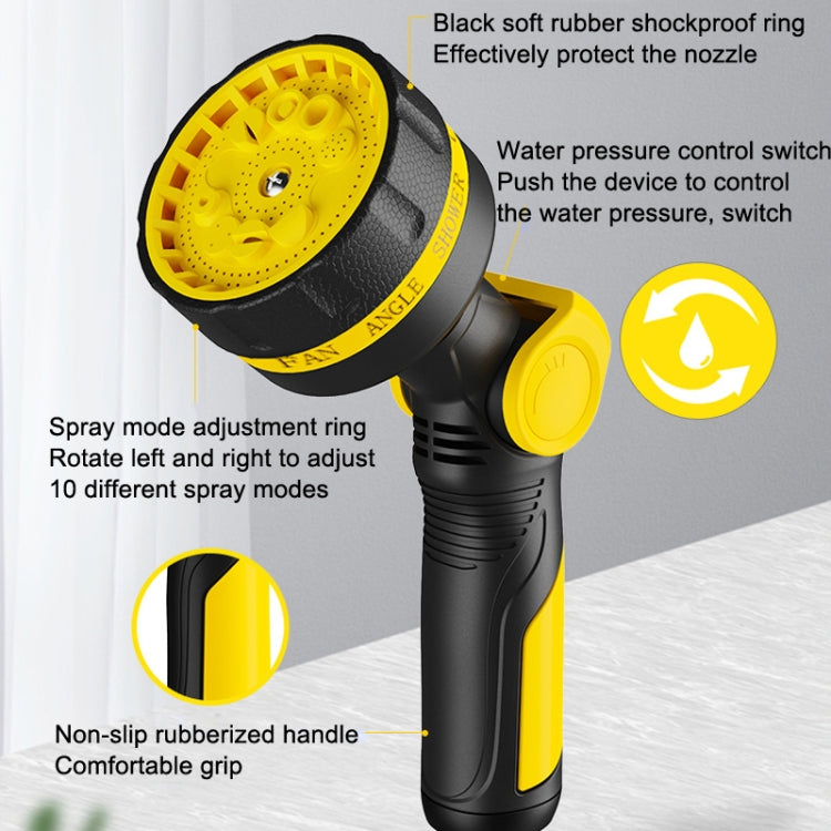 10 Functional Watering Sprinkler Head Household Water Pipe, Style:, D6+4 Connector, D6+4 Connector+5m 4-point Tube, D6+4 Connector+10m 4-point Tube, D6+4 Connector+15m 4-point Tube, D6+4 Connector+20m 4-point Tube, D6+4 Connector+25m 4-point Tube������...