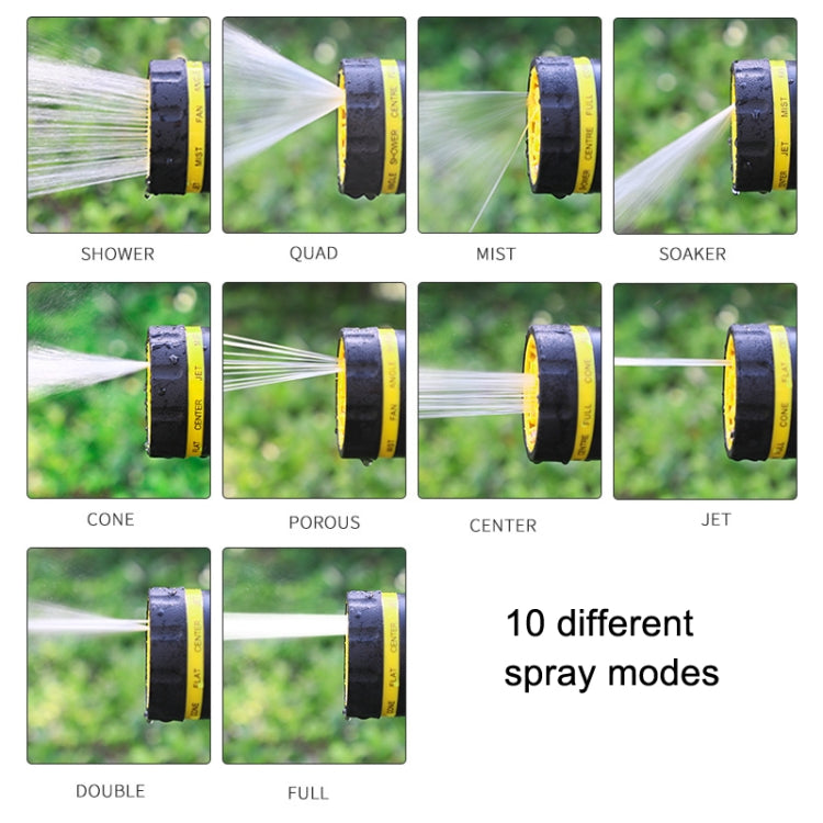 10 Functional Watering Sprinkler Head Household Water Pipe, Style:, D6+4 Connector, D6+4 Connector+5m 4-point Tube, D6+4 Connector+10m 4-point Tube, D6+4 Connector+15m 4-point Tube, D6+4 Connector+20m 4-point Tube, D6+4 Connector+25m 4-point Tube������...