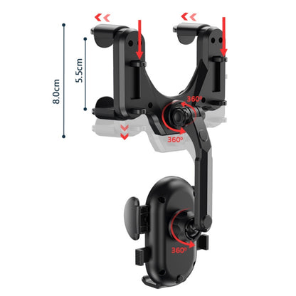 Snap-on Rearview Mirror Car Phone Holder, Mirror Car Phone Holder