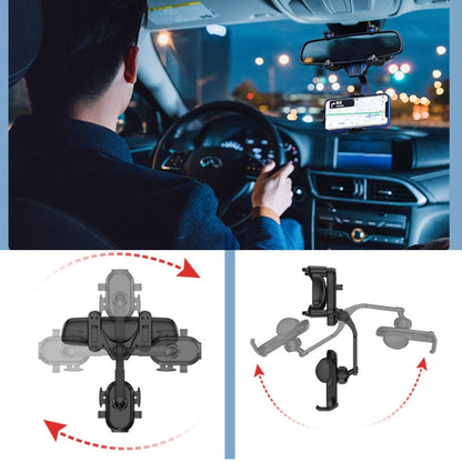 Snap-on Rearview Mirror Car Phone Holder, Mirror Car Phone Holder