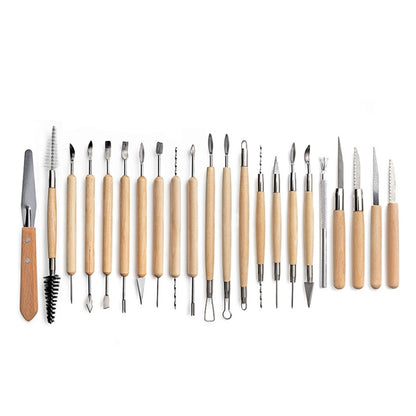 Pottery Tool Set Pottery Clay Stone Carving Knife DIY Clay Combination Tool, 22 In 1, 24 In 1, 27 In 1, 32 In 1