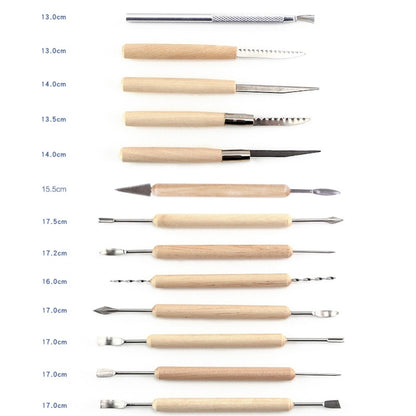 Pottery Tool Set Pottery Clay Stone Carving Knife DIY Clay Combination Tool, 22 In 1, 24 In 1, 27 In 1, 32 In 1