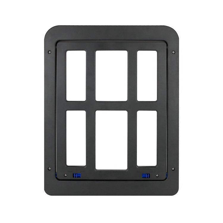 34cmx 44cm Pet Window Door Dog Cat Cave Anti-mosquito Pet Lattice Door, 34cmx 44cm Black