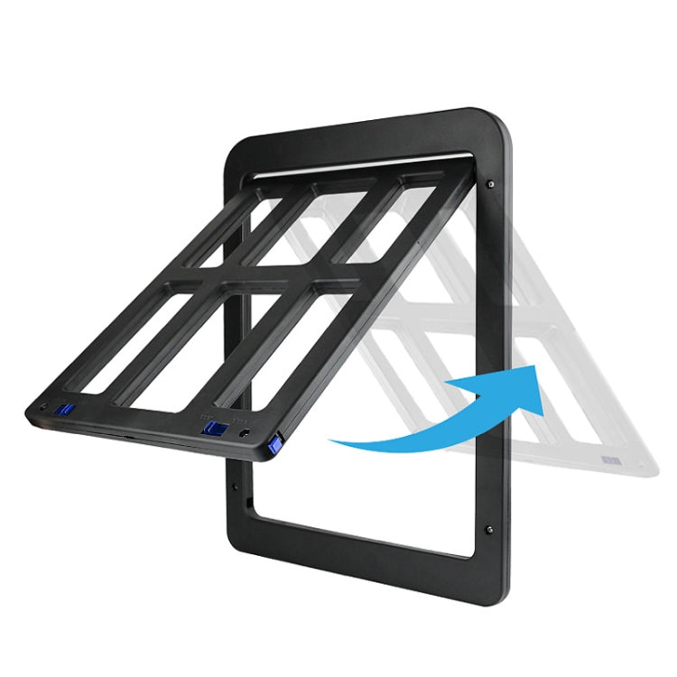 34cmx 44cm Pet Window Door Dog Cat Cave Anti-mosquito Pet Lattice Door, 34cmx 44cm Black