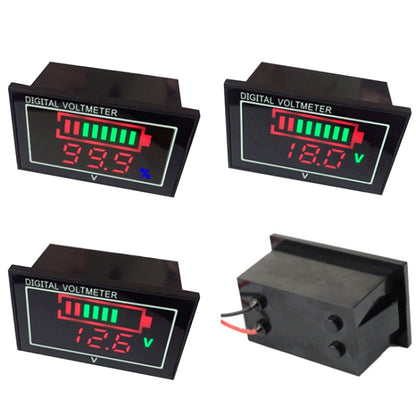 Car Waterproof DC Digital Voltmeter Battery Percentage Display, Car Voltmeter Battery Percentage