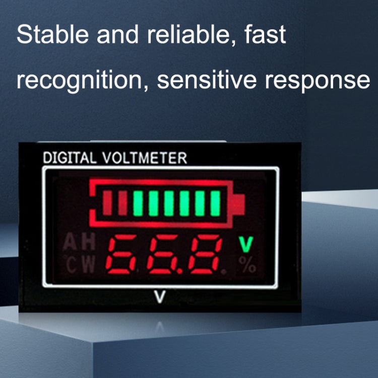 Car Waterproof DC Digital Voltmeter Battery Percentage Display, Car Voltmeter Battery Percentage
