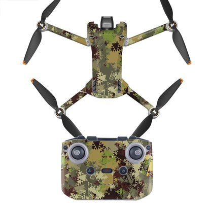 ملصق مقاوم للماء ومضاد للخدش بتصميم مسطح لطائرة DJI Mini 3 Pro، RC-N1 الإصدار العادي، RC مع إصدار الشاشة